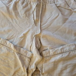 Lane Bryant Wide Leg Cream Pants